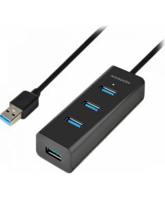 AXAGON HUE-S2BL 4x USB3.0 Charging Hub 1.2m Cable, MicroUSB Charging