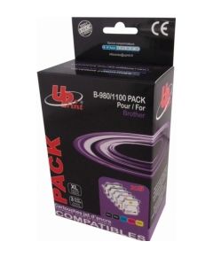 UPrint Brother LC980 4PACK 16ml Black + 16ml C/ M/ Y