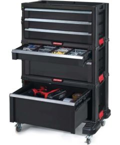 Keter Instrumentu lāde ar 6 atviktnēm uz riteņiem Drawers Tool Chest Set 56,2x28,9x74,2cm