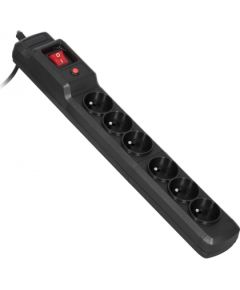 Activejet COMBO 6GN 3M black power strip with cord