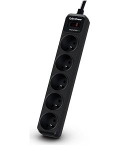 CyberPower Tracer III B0520SC0-FR surge protector Black 5 AC outlet(s) 200 - 250 V 1.8 m