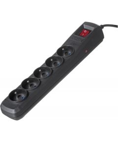 Activejet black power strip with cord ACJ COMBO 5G 1,5M/BEZP.AUTO/CZ