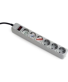 Energenie Gembird SPG6-B-6C power extension 1.8 m 6 AC outlet(s)