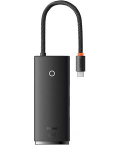 Baseus Lite Series Hub 6w1 USB-C to 2x USB 3.0 + USB-C + HDMI + SD/TF (black)