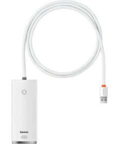 Baseus Lite Series Hub 4in1 USB to 4x USB 3.0, 1m (White)