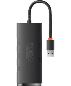 Baseus Lite Series Hub 4in1 USB to 4x USB 3.0, 25cm (Black)