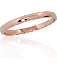 Золотое обручальное кольцо #1100541(Au-R), Красное Золото	585°, Размер: 17.5, 1.32 гр.