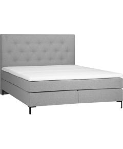 Bed LEONI 160x200cm, grey