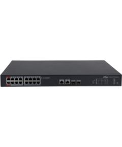 Dahua Technology PoE PFS3220-16GT-240 network switch Unmanaged L2 Gigabit Ethernet (10/100/1000) Power over Ethernet (PoE) Black