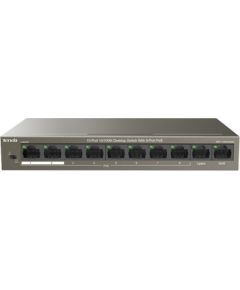 Tenda TEF1110P-8-63W network switch Unmanaged Fast Ethernet (10/100) Power over Ethernet (PoE) Black