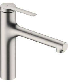 Hansgrohe virtuves izlietnes maisītājs ar izvelkamu dušu Zesis M33-160 2jet, stainless steel optic