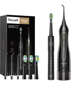 Sonic toothbrush with tip set and water fosser FairyWill FW-5020E + FW-E11