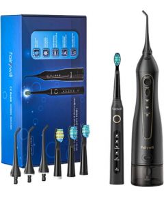Sonic toothbrush with tip set and water fosser FairyWill FW-507+FW-5020E
