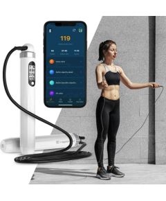 Viedā lēkšanas virve inSPORTline Jumpsmart - White