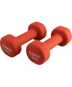 Neoprēna fitnesa hanteles Yate 2gab. x 1,5 kg Svaru ripas un stieņi