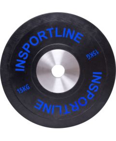 Olimpiskais šķēpmešanas svars 50mm inSPORTline BumperPlate 15kg