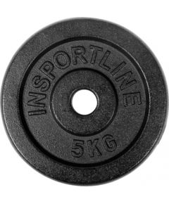 SVARU DISKS TĒRAUDA inSPORTline 5 KG Svaru ripas un stieņi