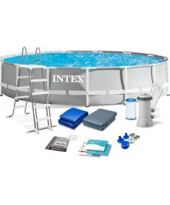 Intex Karkasa baseins Intex Prism Frame 457x107 cm ar filtru Бассейны