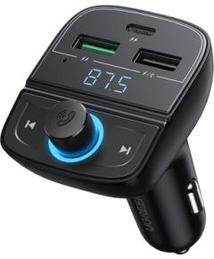 Ugreen FM Transmitter Bluetooth 5.0 car charger MP3 3x USB TF micro SD 4,8 A black (CD229)