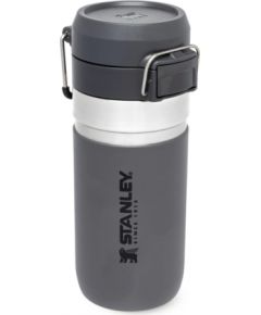 Stanley Termopudele The Quick Flip Water Bottle Go 0,47L tumši pelēka