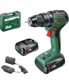 Bosch Akumulatora urbjmašīna-skrūvgriezis UniversalDrill 18V-60, (2x2.0Ah), 0-500 / 1.900 min.-1