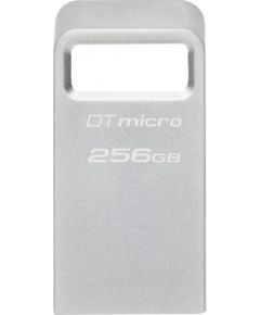 Kingston USB 3.2 Flash Drive  DataTraveler micro 256 GB, USB 3.2, Silver