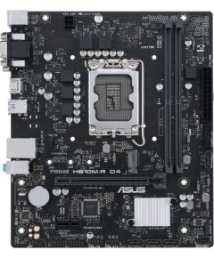 Asus PRIME H610M-R D4-SI Processor family Intel, Processor socket LGA 1700, DDR4 DIMM, Memory slots 2, Supported hard disk drive interfaces 	SATA, M.2, Number of SATA connectors 4, Chipset Intel H610, Mic-ATX