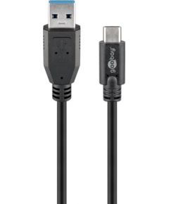 Goobay Sync & Charge Super Speed USB-C to USB A 3.0 charging cable  67999  Round cable,  USB-C male,  USB 3.0 male (type A), Black, 0.5 m