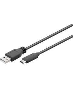 Goobay USB 2.0 cable 55466 USB-C male, USB 2.0 male (type A), 1 m, Black