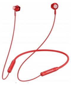 Słuchawki Lenovo HE06 Moving-Coil (bezprzewodowe,  Bluetooth, douszne, czerwone)