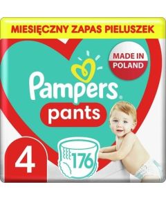 Pampers Autiņbikses Bikses 4, 9-15 kg, 176 gab.