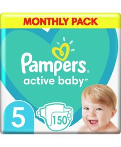 Pampers Autiņi Active Baby 5, 11-16 kg, 150 gab.