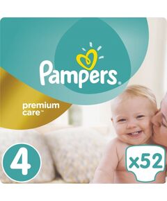 Pampers Autiņi Premium Care 4, 8-14 kg, 52 gab. Autiņbiksītes