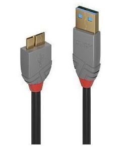 CABLE USB3.2 A TO MICRO-B 3M/ANTHRA 36768 LINDY