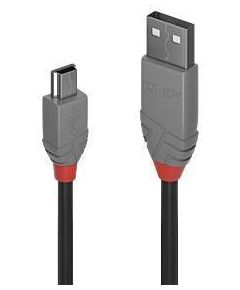 CABLE USB2 A TO MINI-B 2M/ANTHRA 36723 LINDY