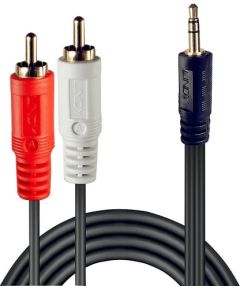 CABLE AUDIO 2XRCA/3.5MM M/M 3M/35682 LINDY