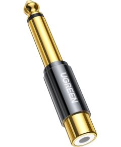Ugreen adapter from 6.35 mm jack (male) to RCA (female) gold (AV169)