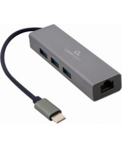 I/O ADAPTER USB-C TO LAN RJ45/USB HUB A-CMU3-LAN-01 GEMBIRD