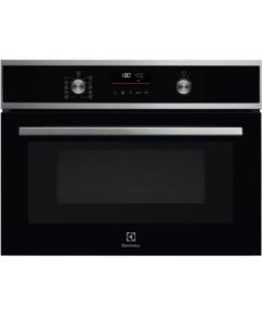 Electrolux EVL6E46X cepeškrāsns - kompakta, 45 cm, metāls, melna