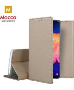 Mocco Smart Magnet Book Case Grāmatveida Maks Telefonam Xiaomi Poco X4 Pro 5G Zeltains