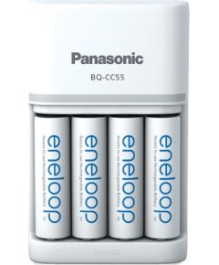 Panasonic eneloop зарядное устройство BQ-CC55 + 4x2000mAh