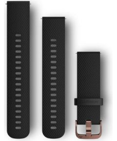 Garmin Acc, vivomove HR bands, black/rose gold, two sizes included