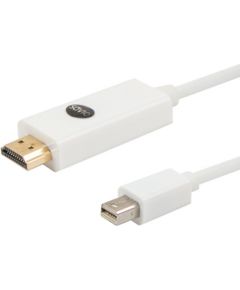 Savio CL-83 video cable adapter 1.8 m Mini DisplayPort HDMI White