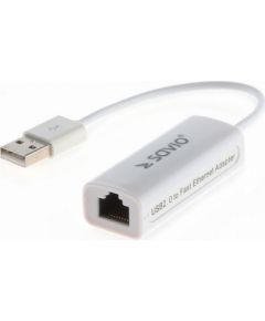 Savio CL-24 cable gender changer USB RJ-45 White