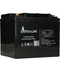 Extralink AKUMULATOR Battery ACCUMULATOR 12V 40AH - Batterie - 40.000 mAh Sealed Lead Acid (VRLA) 13.5 V 12 Ah UPS стабилизаторы напряжения