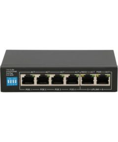Extralink EX.14831 network switch Managed Fast Ethernet (10/100) Power over Ethernet (PoE) 6U Black