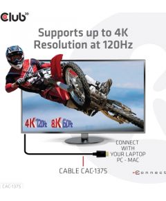 Club 3d CLUB3D Ultra High Speed HDMI™ Certified Cable 4K120Hz 8K60Hz 48Gbps M/M 5m/16.4ft