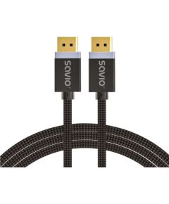 DisplayPort cable 2 m Black SAVIO CL-166