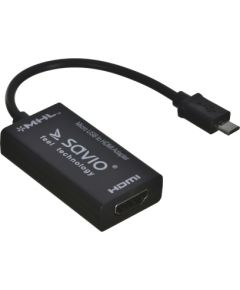 Savio CL-32 cable interface/gender adapter Micro-USB 5 pin HDMI Black