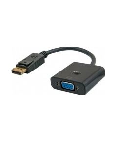 Savio CL-90 video cable adapter 0.2 m DisplayPort VGA (D-Sub) Black